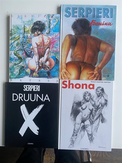 Serpieri - 4 x HC - Artboeken + Shona - Westernstrip - Uitgeverij Loempia