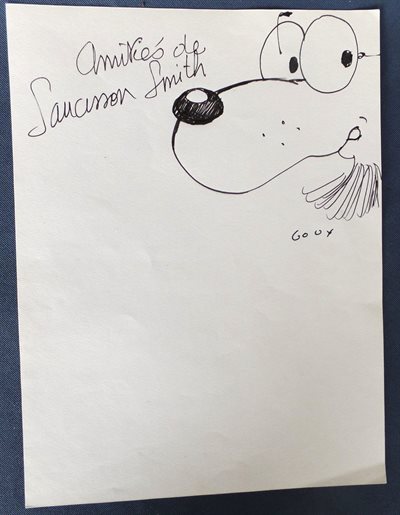 Christian Goux - originele tekening o.a. Saucisson Smith