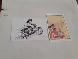 Yoko en Papyrus prenten x 2- gesigneerd
