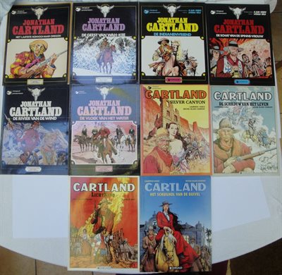 Jonathan Cartland - complete serie - 10xsc - eerste druk - 1976/1995