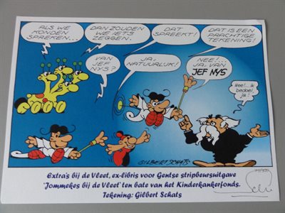 Olivier Schats - Ex Libris met handtekening