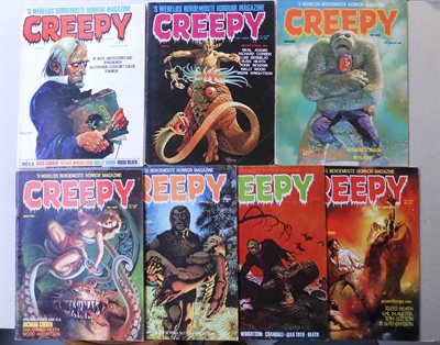 Creepy 1 t/m 7 - Volledige reeks Tijdschrift - 1980