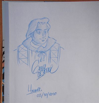 De tijdelijke dood - album met dédicace / fantekening, door Geert De Sutter - HC (2007)