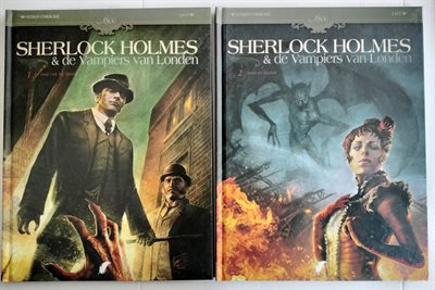 Sherlock Holmes & de vampiers van Londen, deel 1 & 2 - Daedalus - HC - 1e druk 2010 - 2011