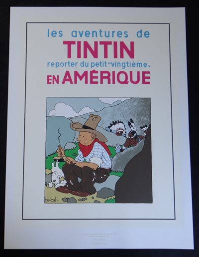 Tintin/Kuifje - Zeefdruk - Tintin en Amérique - (1995)