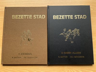Bezette stad 1 en 2 - Cedrus en Samen alleen - Linnen Hc - 2 albums - 1993