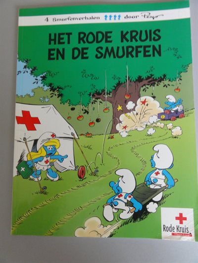 Peyo - Het rode kruis - Reclamestrip - sc -Eerste drukd - 1996