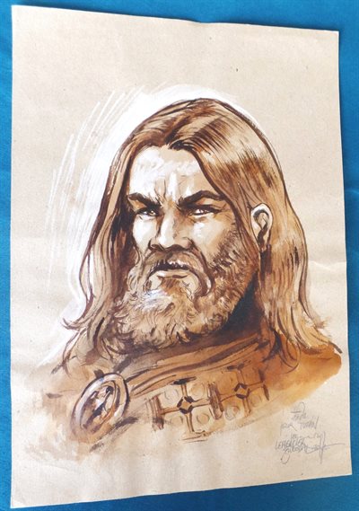 Gwendal Lemercier - oa Durandal, Het mark Bretagne, Elfen - tekening op los blad