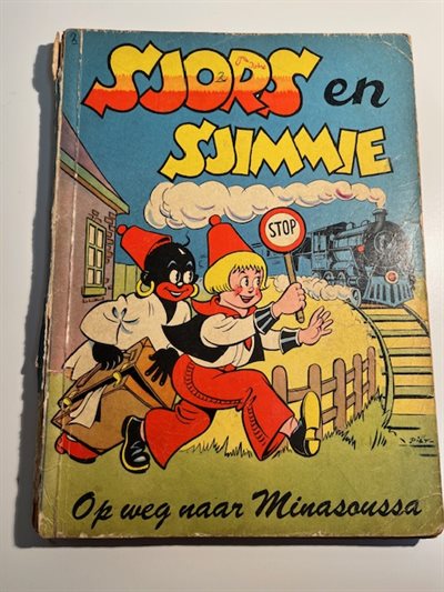 Sjors en Sjimmie Op weg naar Minasoussa - strip 1955 vintage