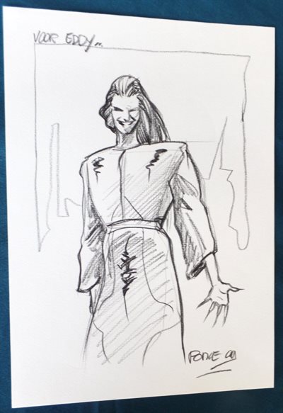 Jean-Marc Ponce - Amazone Century - tekening op los blad