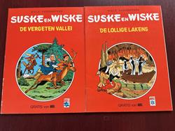 Suske en Wiske - Reclame uitgaven Ariel - deel 1 De vergeten vallei en deel 2 De lollige lakens - complete serie - Wavery - 1981