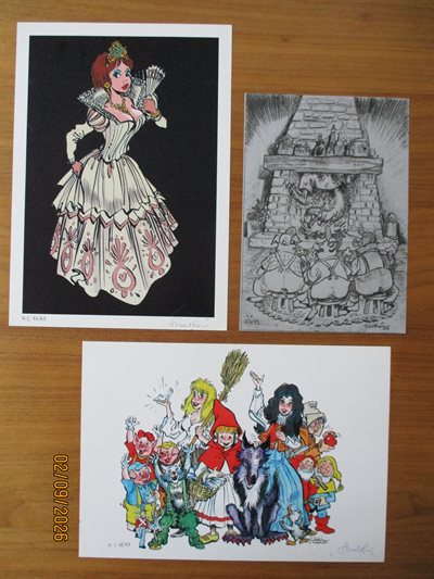 Walthery - 2x ex-libris + drukplaatje