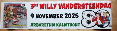 Suske en Wiske - Grote Sticker Willy Vandersteendag -80 jaar Suske en Wiske -2025