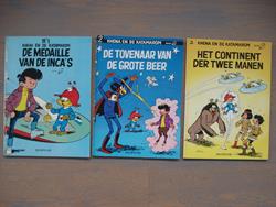 Khena en de Katamarom (5X) * 1, 2, 3, 17, 18 * De medaille van de Inca's * De tovenaar van de grote beer * Het continent der twee manen * De Melkwegers door de grappen heen * De geboorte van de Katamarom * SC * 1ste druk * 1973-1976 + 1988-1989.