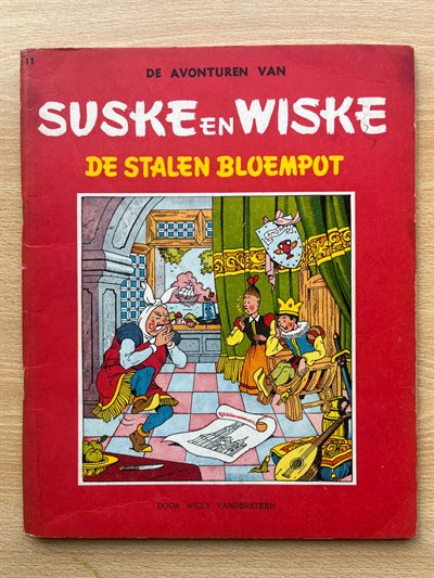 Suske en Wiske 11 - De stalen bloempot - 1 Album - Herdruk - 1960