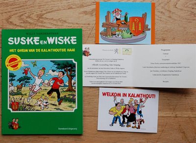 Suske en Wiske- Het Gheim van de Kalmthoutse Haai- 2009 - met Uitnodiging- 2 ansichtkaarten