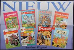 Raamposter van Standaard uitgeverij (1993) - Suske en Wiske / Rode Ridder / Nero / Kiekeboe / Bakelandt / Schanulleke / Johan en Stefan / Boes