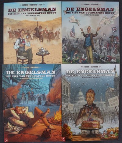 De Engelsman Die Niet Van Vuurwapens Houdt 1 t/m 4 - complete serie - Salomone - sc - Silvester - 2022