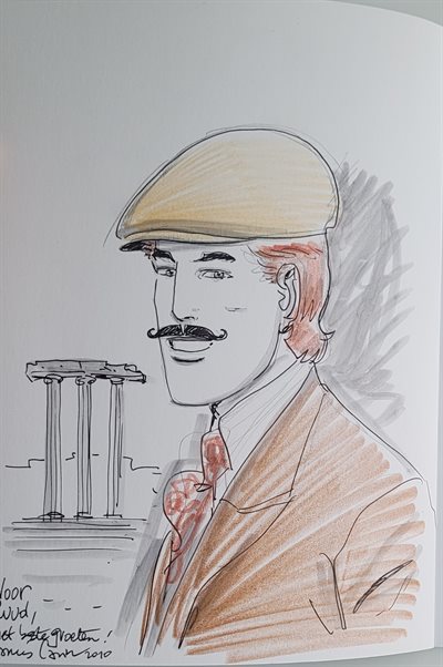 Francois Carin - Victor Sackville - De Romeinse code - 1e dr - 2009 met tekening
