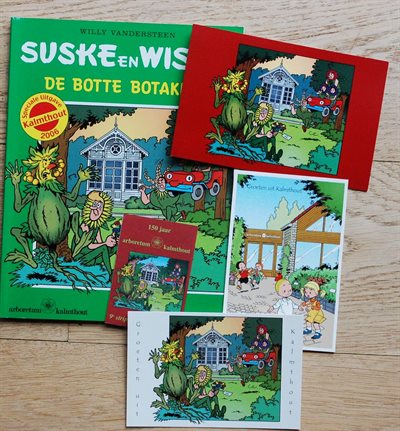 Suske en Wiske- De Botte Botaknol - 2006 -Met uitnodiging, sticker en 2 ansichtkaarten