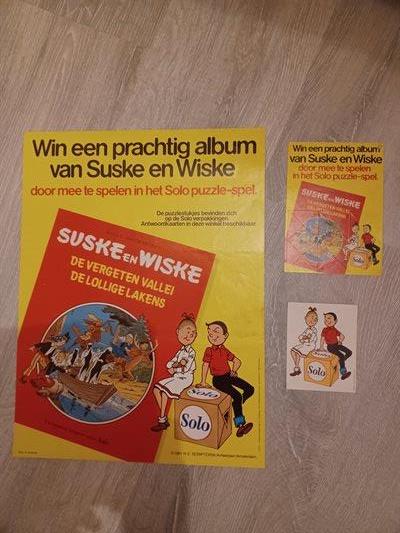 S&W poster Solo puzzel-spel + antwoordkaart + sticker.