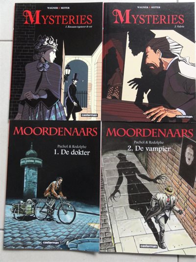 Mysteries - Moordenaars - 2 volledige reeksen - sc -Eerste druk - 2006/2010