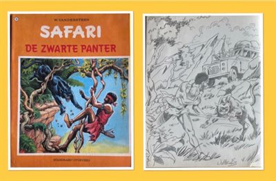 Safari -14- De zwarte panter (Inclusief opdrachttekening) - SC - Eerste druk - 1972