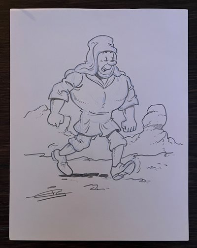 Eric de Rop - Jerom - Originele tekening