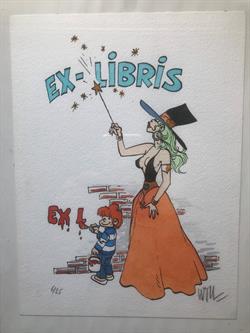 Isabel en Calendula - ex-libris 25 exemplaren - Formaat (25x18) - (1995)