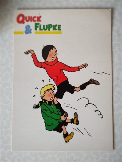 Kwik en Flupke - reeks van 6 postkaarten - 1981