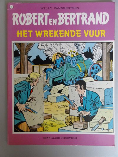 Robert en Bertrand 34 - Het wrekende vuur - sc - Herdruk - 1986