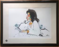 Femme - Quai des Bulles - Genummerd en gesigneerde prent - Formaat (45x25) - (1993)