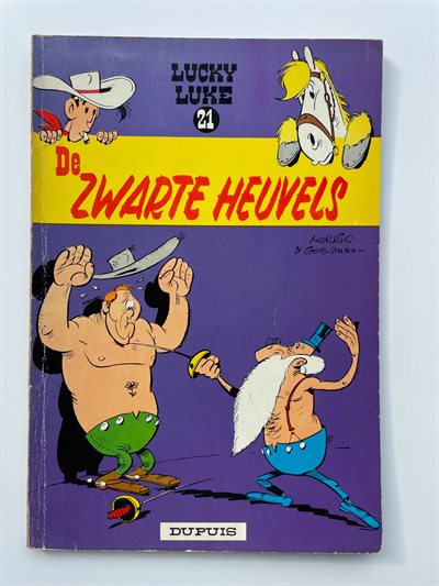Lucky Luke - 21 - De zwarte heuvels - Softcover - Eerste druk - 1963