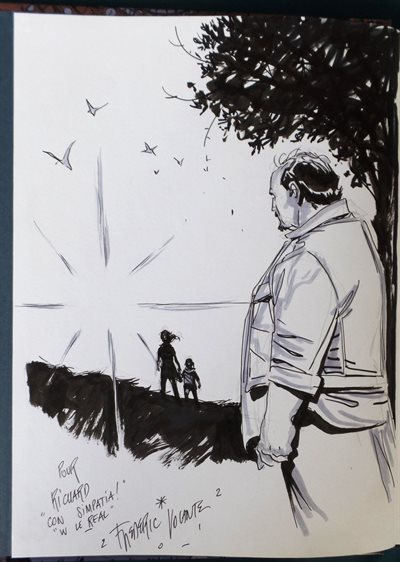 Shahidas T2 - La 25e note - hc - 1e druk - met originele tekening door Frédéric Volante