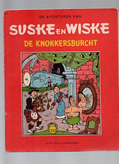 Suske en Wiske - ongekleurt - de Knokkersburcht - 1962 - NL - Nr - cover 11 - Willy Vandersteen.