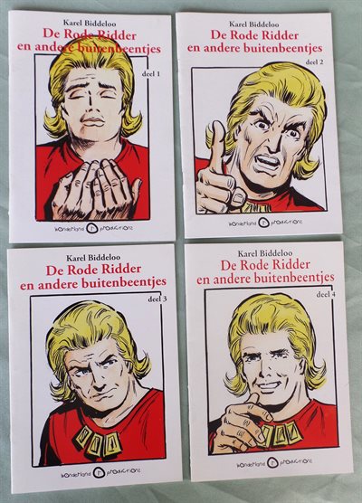 Complete reeks - De Rode Ridder en andere buitenbeentjes - delen 1 t/m 4 - sc 2007/2008 - Wonderland Halfvier