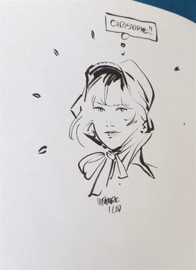 De zoon van de arend 8. Tussen twee vuren- sc - 1e druk - met originele tekening door Michel Faure