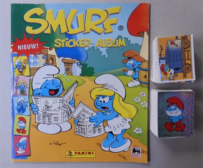 300 stickers De Smurfen + Sticker-album - Panini - 2008 - Peyo