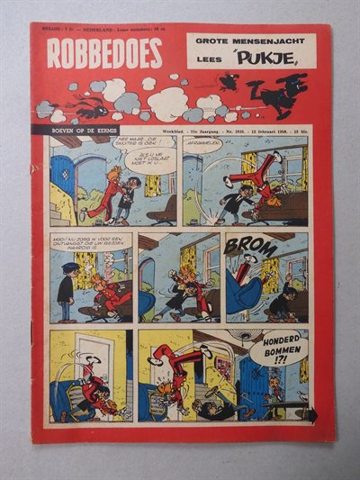 Robbedoes nr 1035 - weekblad - met microverhaal - 1958