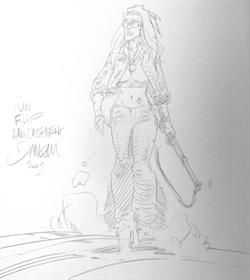 Nash nr. 5 "Het kleine volkje" - HC - Collectie 500 (2001) - met fan tekening van Damour