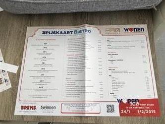 Kiekeboe - wonen spijskaart met kleurplaat familie Kiekeboe - 2015