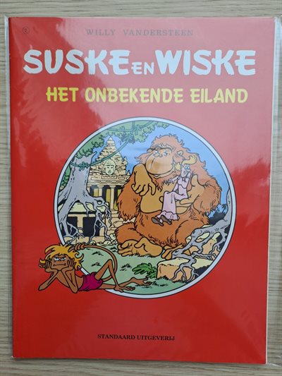 Suske en Wiske - het onbekende eiland - 1999 - herdruk - Standaard