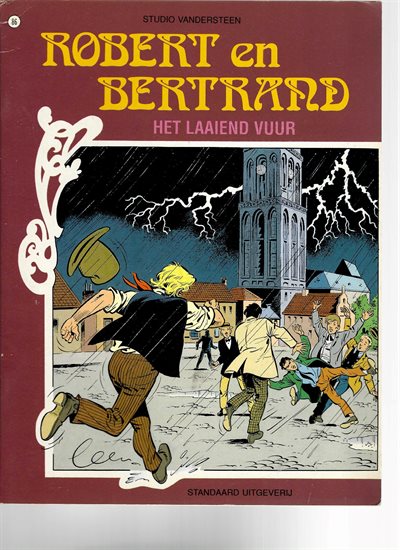 Robert en Bertrand - 86 - Het laaiend vuur - Softcover - Eerste druk - 1990