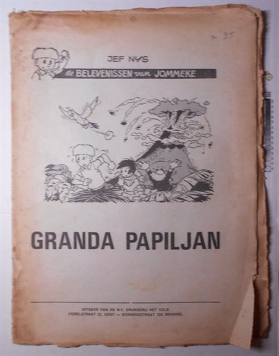 Onversneden inhoud van Jommeke: Granda Papiljan - Het Volk