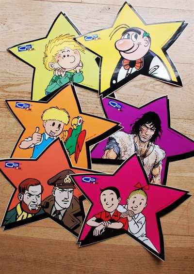 Suske en Wiske - set Go Pass stickers- 1996