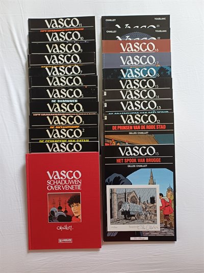 Vasco - Nrs. 1 t/m 23 - sc + 2x luxe HC - 1e druk - 1983/2012