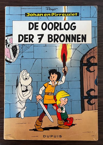 Johan en Pirrewiet - 10 - De oorlog der 7 bronnen - Softcover - Eerste druk - 1961