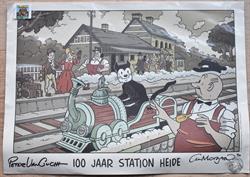 off set kleurdruk Suske en Wiske en 100 jaar station Heide
