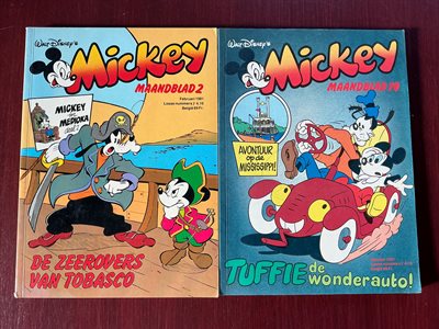 Mickey Maandblad - 1981 nr. 2 en 10 - Oberon
