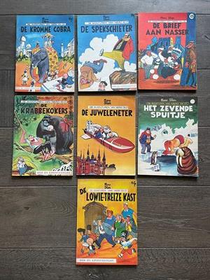 Nero - 7 stuks - Eerste druk- De Kromme Cobra, De Spekschieter, De brief aan Nasser, De krabbekokers, De juweleneter, Het zevende spuitje, De Lowie-Treize kast